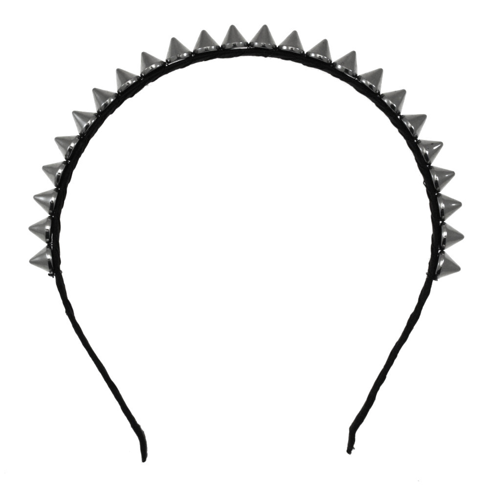 Zac's Alter Ego - Silver spikes Bandeau Alice Band - Couleur argent